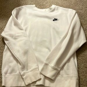 white nike crewneck